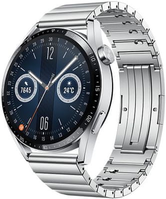 Inteligentné hodinky Huawei Watch GT 3 Elite elegantný dizajn, odolné telo 3D zakrivené sklo nerezová oceľ, sledovanie tepu, SpO2spánku, tréningový režim, multišport, dlhá výdrž, bezdrôtové nabíjanie, vodotesné, GPS, dlhá výdrž, hudobný prehrávač, AMOLED displej barometer 5ATM vodotesnosť výkonné inteligentné hodinky športové hodinky bezdrôtové nabíjanie Bluetooth volania TruSeen 5.0+