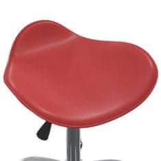 Vidaxl Kancelárska stolička, vínová červená, čalúnená umelou kožou