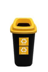 Plafor Odpadkový kôš na triedený odpad 45 l - žltý, plast