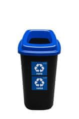 Plafor Odpadkový kôš na triedený odpad 45 l - modrý, papier