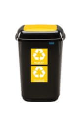 Plafor Odpadkový kôš na triedený odpad 28 ls vekom - žltý, plast