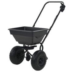 Vidaxl Posypový vozík na soľ, PVC a oceľ 92x46x70 cm, 15 l