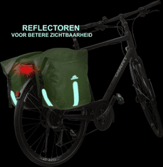 Dutch Mountains Taška na bicykel Bicycle Bag Double Green