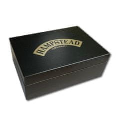 Hampstead Tea London Luxusná čierna drevená kazeta mix vreckových BIO čajov 78ks - 6 druhov