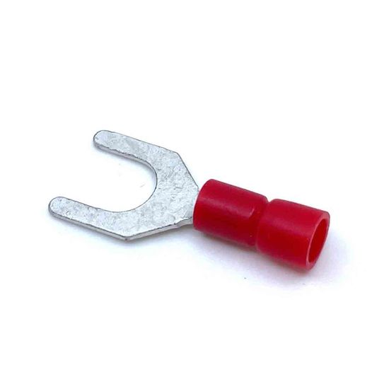 Izolované Cu lisovacie vidlice červené 1,5mm² 1,5mm2 / M3 50 ks