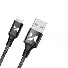 MG kábel USB / Lightning 2.4A 1m, čierny