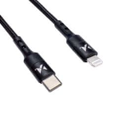 MG kábel USB-C / Lightning PD 18W 1m, čierny