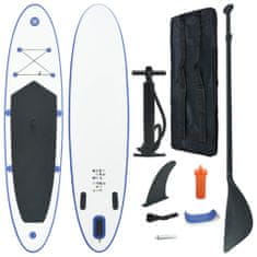 Vidaxl Stand up paddleboard SUP, nafukovací, modro biely
