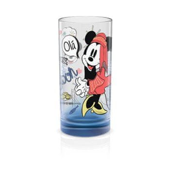 Invictus 1928 Disney Sklenený pohár Mickey a Minnie Lisabon modrý 270ml