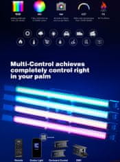 Godox TL60 LED RGB HSI DMX svetelná tyč Kit 4