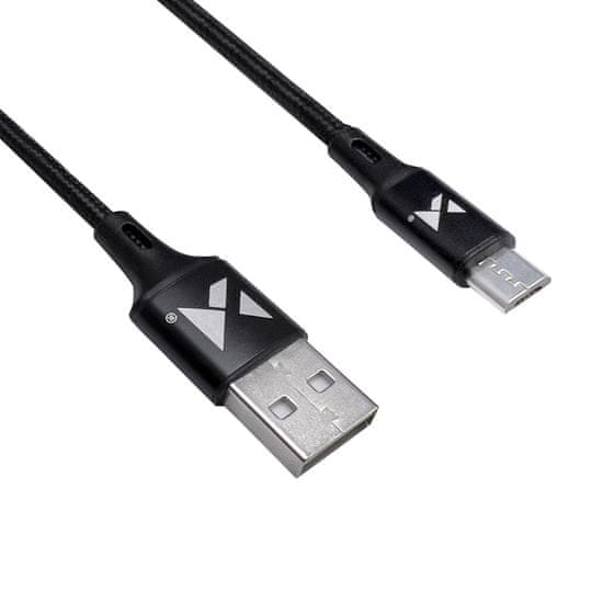 MG kábel USB / USB-C 2.4A 2m, čierny