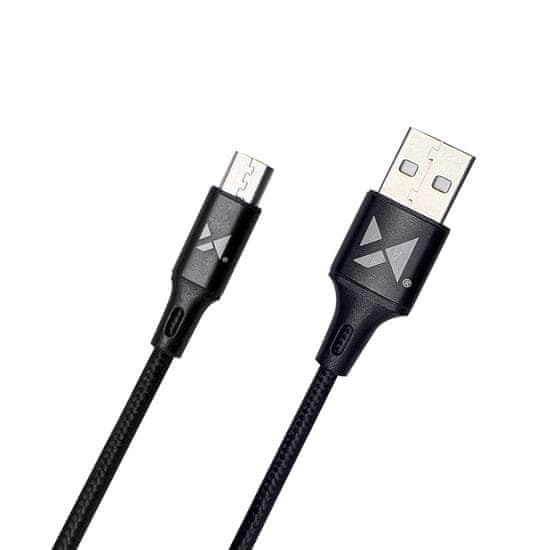 MG kábel USB / USB-C 2.4A 1m, čierny