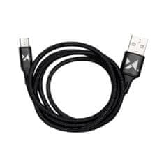 MG kábel USB / micro USB 2.4A 1m, čierny