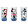 Disney Set sklenených pohárov Mickey a Minnie modrý 3 ks 270ml