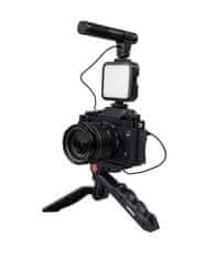 Doerr Vlogging Kit VL-5 Microphone video svetlo pre SmartPhone