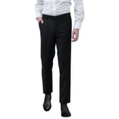 Vidaxl Pánske oblekové nohavice, čierne, veľkosť 50