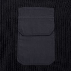 Vidaxl Pánsky pracovný pulóver, čierny, veľkosť M