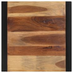 Vidaxl Jedálenský stôl 60x60x75 cm akáciové drevo so sheeshamovou úpravou