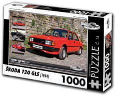 RETRO-AUTA© Puzzle č. 14 Škoda 120 GLS (1984) 1000 dielikov