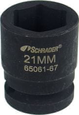 SCHRADER Kovaný orech 1/2" – veľkosť 21, krátky
