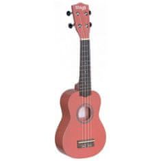 Stagg US LIPS, sopránovej ukulele, ružové