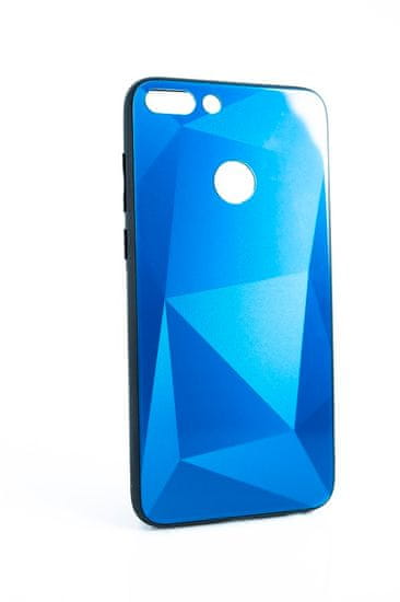 Case4mobile Glass case 3D Diamond pre Huawei P Smart - modrý
