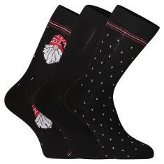 Cornette 3PACK ponožky čierne (A47) - veľkosť M