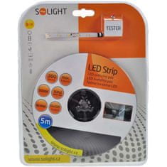 Solight LED pásik s testrom, 5m, sada 12V adaptérom, 4,8W/m, IP20, 3000K teplá biela