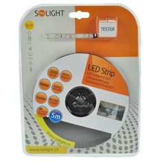 Solight LED pásik s testrom, 5m, sada 12V adaptérom, 4,8W/m, IP65, 3000K teplá biela