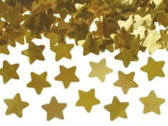 PartyDeco Vystreľovacie konfety zlaté hviezdy 40cm