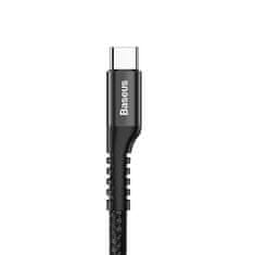 BASEUS Fish Eye Spring kábel USB / USB-C 2A 1m, čierny