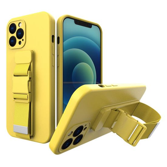 MG Rope silikónový kryt na iPhone 13 Pro Max, žltý