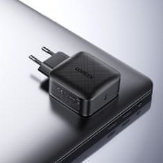 Ugreen CD217 GaN sieťová nabíjačka USB-C 65W QC PD + kábel, čierna