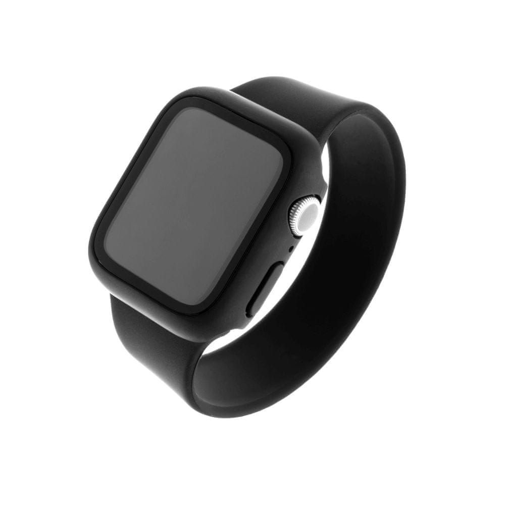 FIXED Ochranné púzdro Pure+ s temperovaným sklom pre Apple Watch 40 mm FIXPUW+-436-BK, čierne