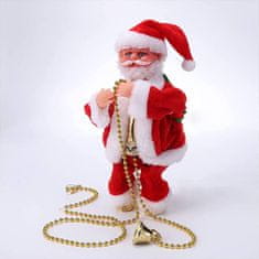 Netscroll Santa ktorý prehráva hudbu a šplhá sa po lane, SantaStar