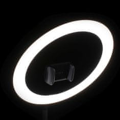 FIXED Statív s kruhovým LED svietidlom a ovládaním na USB kábli LEDRing Lite FIXLRL-BK, čierny