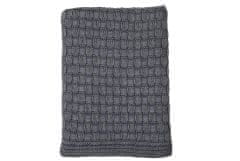 Fine Bavlnená deka DANDY 170 graphite, 130 x 170 cm