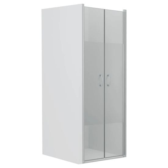 Vidaxl Sprchové dvere polopriehľadné ESG 85x185 cm