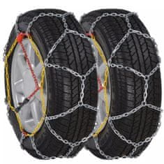 Vidaxl 2 ks snehových reťazí na pneumatiky, 12 mm, KN 110