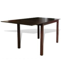 Vidaxl Rozťahovací jedálenský stôl 150 cm, masív, hnedý