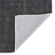 Vidaxl Koberec skladací a prateľný antracitový 140x200 cm polyester