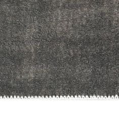 Vidaxl Koberec skladací a prateľný sivohnedý 160x230 cm polyester