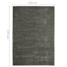 Vidaxl Koberec skladací a prateľný sivohnedý 120x170 cm polyester