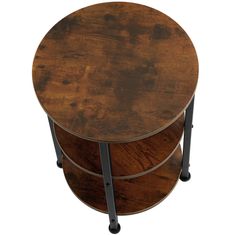 tectake Odkladací stolík Colchester 40x61cm - Industrial tmavé drevo
