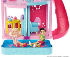 Mattel Barbie Chelsea dom so šmykľavkou