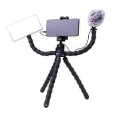 Doerr OCTOPUS Vlogging statív (29-28,5 cm, 414 g, max.2kg, guľová hlava, 5 flexi ramien)