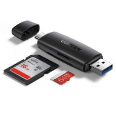 Ugreen CM304 čítačka kariet USB / USB-C / SD / micro SD, čierna