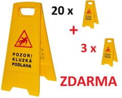 vybaveniprouklid.cz Výstražná ceduľa Pozor mokrá podlaha - 20 + 3 ZADARMO