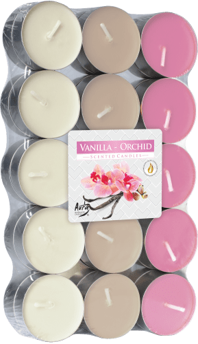 Bispol čajové sviečky 30ks vanilka - orchidea