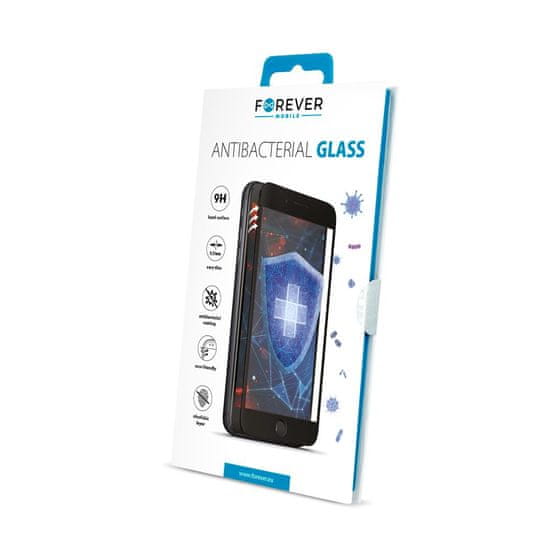 Forever Antibakteriálne tvrdené sklo pre Apple iPhone 12 Pro Max (6,7") GSM102604, čierne